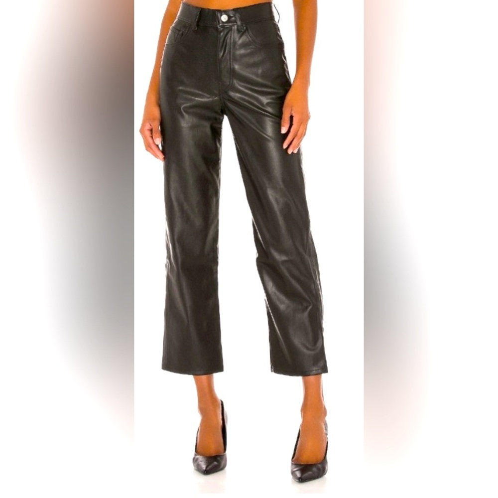 Levi’s ribcage leather pants